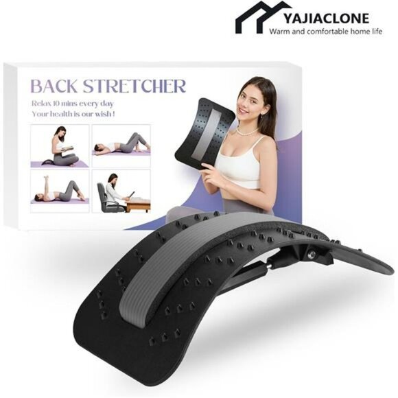 Back Stretcher for Lower Back Pain Relief Adjustable Portable Spine Support - Picture 4 of 7